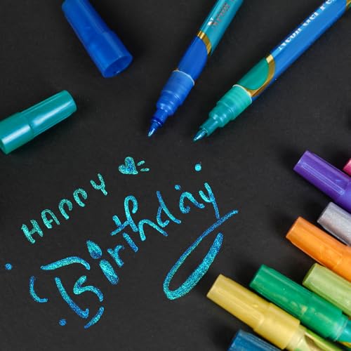 Jr.White JR20210524001US Glitter Metallic Paint Pens: Sparkle Water-Based Marker Pen thumb #4