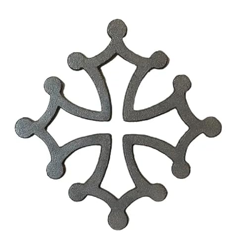 Générique Ambiance sud - Croix Occitane 15 cm - en Fonte Vieilli