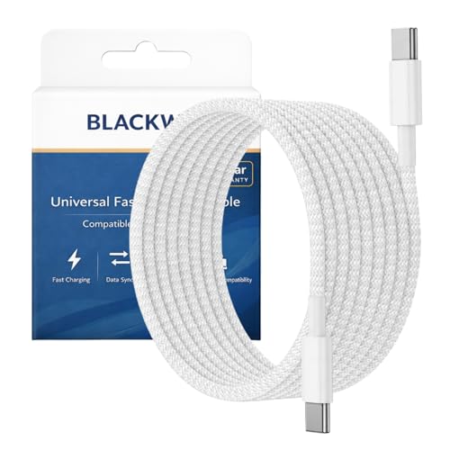 Image of Blackwik Supports 85W Type C to C Fast Charging Cable Nylon Braided Cable Compatible With iPhone 16 /15 Pro /ProMax Series /Macbook /iPad and Other Type C devices