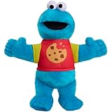 Sesame Street Sing-Along Cookie Monster 13-inch Plushie Stuffed Animal, Recycled Filling, Blue, Kids Toys for Ages 18 Month by Just Play