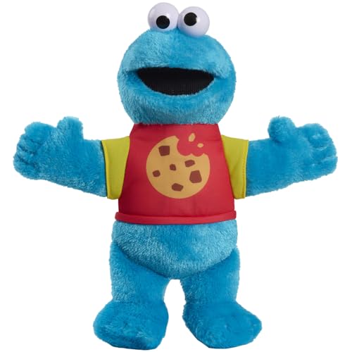 Sesame Street Sing-Along Cookie Monster 13-inch Plushie Stuffed Animal, Recycled