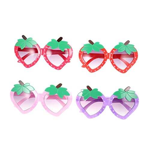 Beavorty Toddler Sunglasses 4 Pack Baby Strawberry Glasses Adorable