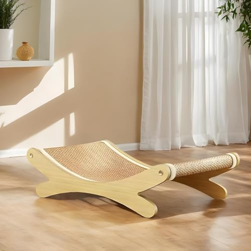 Lit griffoir pour chat robuste en sisal durable de sol - 4
