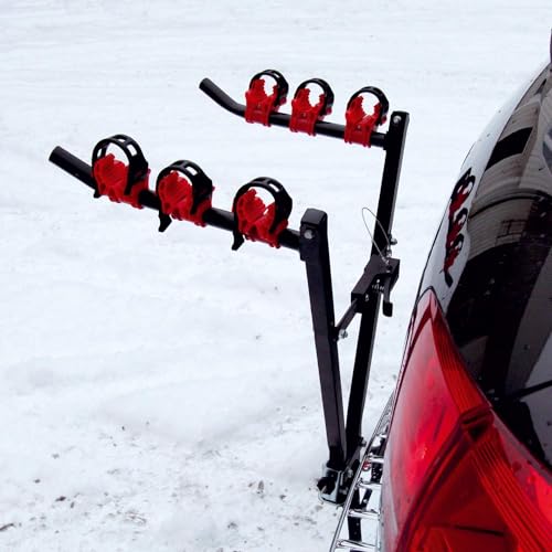 Taylor & Brown 3 Bike Tow Bar Towbar Towball Mount Cycle Bicycle Carrier Triple Heavy Duty Car Van Rear Mounted Rack Stand Ball Mount - Image 4