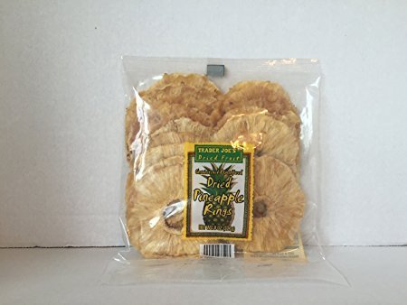 Trader Joe's Dried Pineapple Rings 8 oz ( pack of 1)