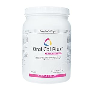 Revival Animal Health Breeder’s Edge Oral Cal Plus Powder- Calcium Supplement for Dogs & Cats- 1 kg