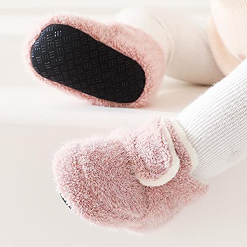 VALICLUD 1pair Boy Girl Shoes Non- Walking Sneakers Warm Breathable Soft-sole Booties for Months Hook and Closure Adorable Design for Boys and Girls2