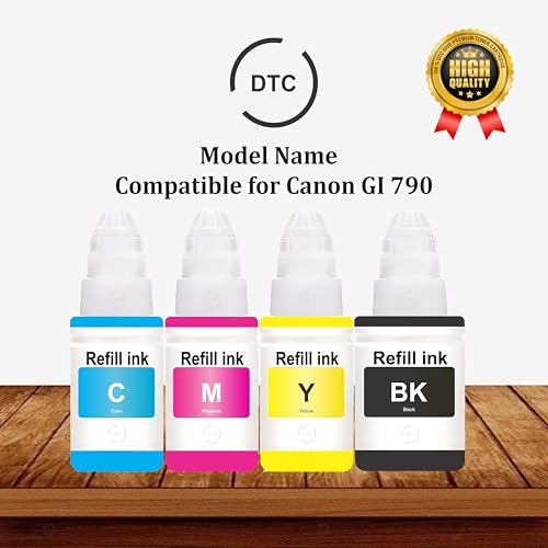 Image of Duplex DTC GI-790 Compatible for Canon Pixma Ink Suitable for G1000 / G1010 / G1100 / G2000 / G2002 / G2010 / G2012 / G2100 / G3000 / G3010 / G3012 / G3100 / G4000 (GI 790 Cyan Ink 1 Pcs)