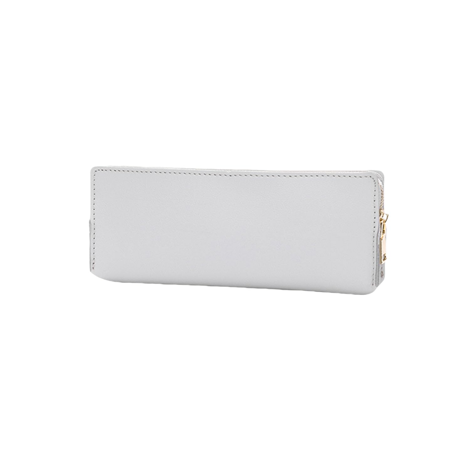 Pencil Case Lightweight and Durable Ideal Pencil Pouch (Gray,Faux leather)