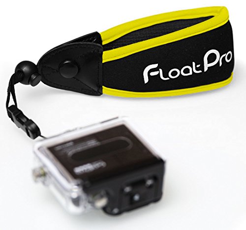 Floating Wrist Strap for GoPro & Waterproof Camera (Yellow). #1 Must-Have Float Accessories. 1-Year Warranty.