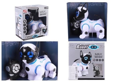 TOYLOGY ENTERPRISES Robot Puppy Max Remote Control Dog Toy Robots Kids Smart & Dancing Imitates Mini Pet Cool Light Music RC Toy Fun Touch Sensor Singing Storytelling Robotic Dogs Electronic Pets 3