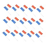 Toyvian 50 pièces Drapeaux à Main pour Matchs de Football Fanions Portatifs avec Parfaits Équipe Lors Événements