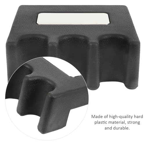 Support de queue de billard noir en plastique dur à 3 emplacements pour rangement - 8