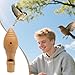 Bird Call, 1.57 Inches Wooden Portable Whistle with Realistic Sound for Hunting Watching, Simulation Decoy Caller Device with Compact Design, Nature Accessories for Enthusiasts Adults Newcomers