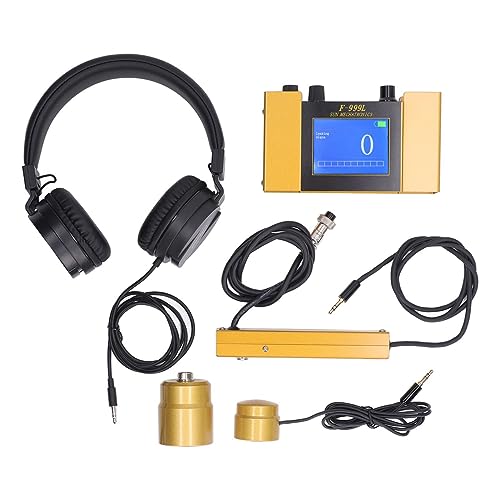 Sxhlseller Detector de Fuga de Agua Digital, Monitor de Fuga de Agua Subterránea Muestra de Detección de Fugas de Tubería de Agua Digital con un Auricular de Pantalla Digital Caso de (Enchufe de la