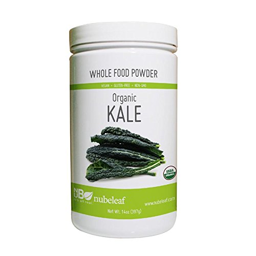 Nubeleaf Kale Powder - Non-Gmo, Gluten-Free, Raw, Organic, Vegan Source Of Fiber & Essential Amino Acids - Single-Ingredient Nutrient Rich Superfood For Cooking, Baking, Smoothies (14Oz) #TOP1