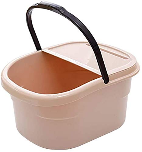 Masajeador de pies portátil con tapa y asa