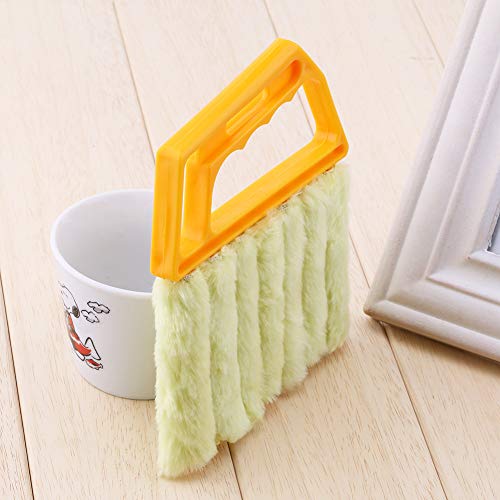 Mini Blind Window Dust Cleaner Brusher, 1 Pcs Finger Dusting Cleaner Tool Washable Duster Brush for Window Air Conditioner Duster Dirt