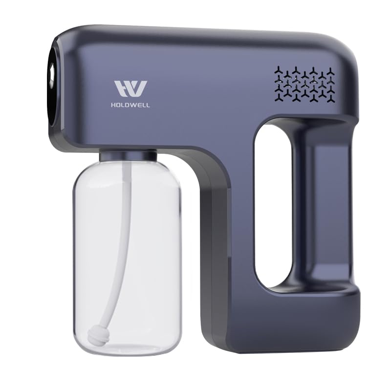 Disinfectant Fogger Machine, Cordless Electric Blue Light Disinfection Gun, Nano Sprayer for Salon/School/Hospital/Home/Office/Car/Gym/High-Contact Item Etc. (Blue)