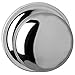 Delaney Hardware Bravura 906 Macon Knob Passage Lockset with Modern Round Trim Scratch Resistant Door Knob for Hallway/Office, Chrome