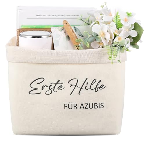 Sinmoe Erste Hilfe Tasche für Azubis Ausbildungsbeginn Schultüte Lustiges erster Arbeitstag Geschenk zum Befüllen New Job Survival Kit Bürotasche für Neue Mitarbeiter Praktikant
