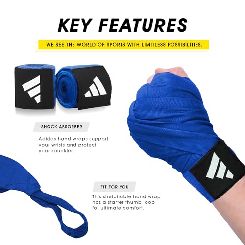 adidas Bandagen Boxing Crepe Bandage, blue, 2 x 450cm, adibp03 – Ansicht 4