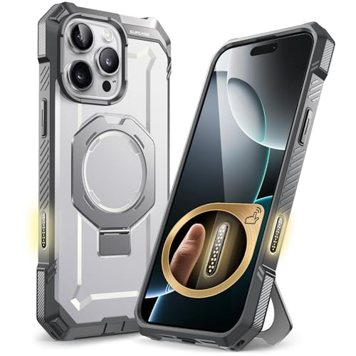 SUPCASE for iPhone 16 Pro Max Case with Camera Control Capture Button (Unicorn Beetle Grip), [Built-in Stand] [Compatible with MagSafe] Heavy Duty Magnetic Phone Case for iPhone 16 Pro Max,
