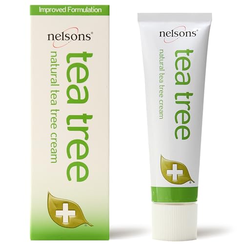Nelsons Tea Tree Cream (30ml) Natural Face & Body Cream with Australian Tea Tree Oil for Skin Widely Considered A Natural Antiseptic and Antifungal Fragrance Free Paraben Free