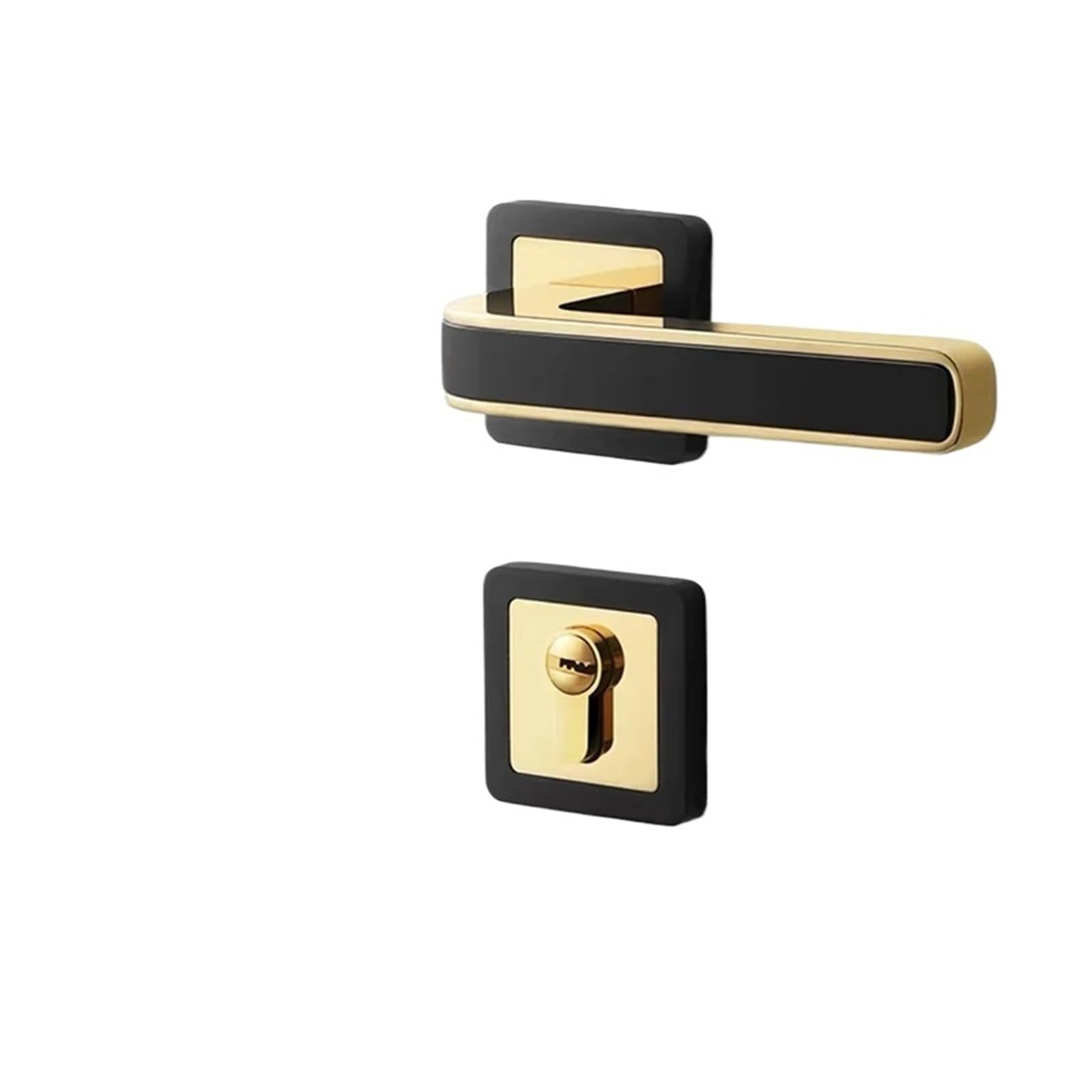 Bsaxithzb Mute Lock Body 3 Indoor Wooden Door Lock Bedroom Silent Household Split Handle(Mute Lock Body 3)