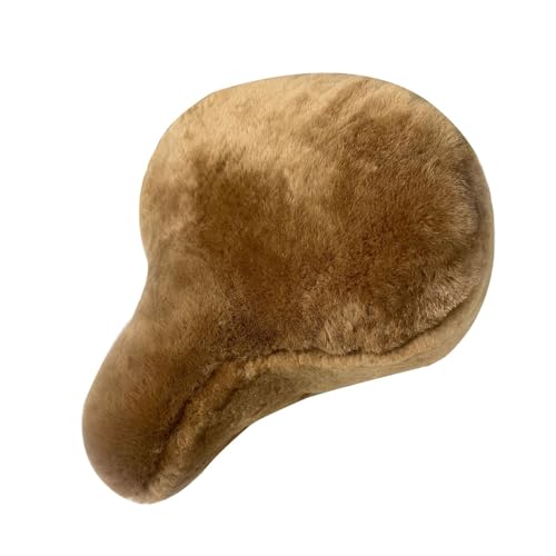 Yixasdw Genuine Sheepskin Bicycle Seat Cover