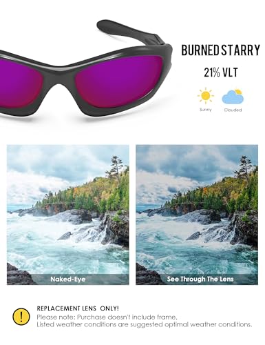 Image of BLAZERBUCK Anti-salt Polarized Replacement Lenses for Oakley Monster Dog Sunglass