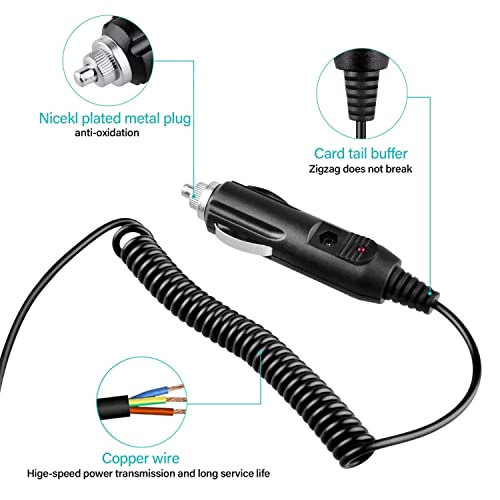 Ddkxndb Car DC Adapter for AXESS TV1703-16 TV170316 16 Widescreen HD LED TV Auto Vehicle