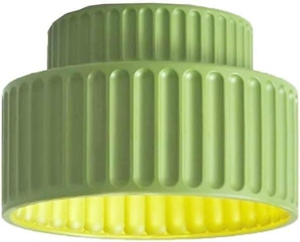 Plafondnier en résine crème verte de style nordique moderne pour éclairage de cuisine