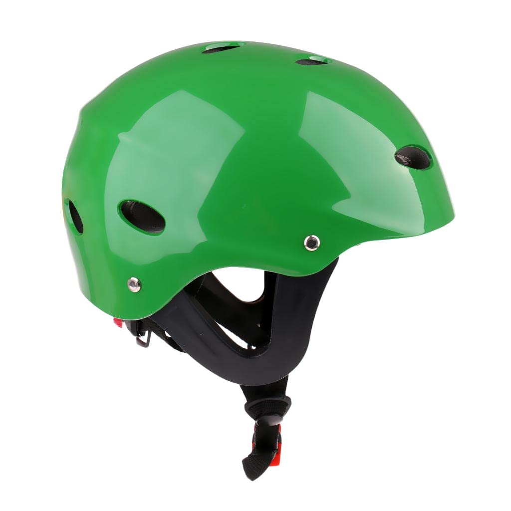 Casco di Sicurezza Wakeboard Kayak Canoa Protezione Orecchio Verde