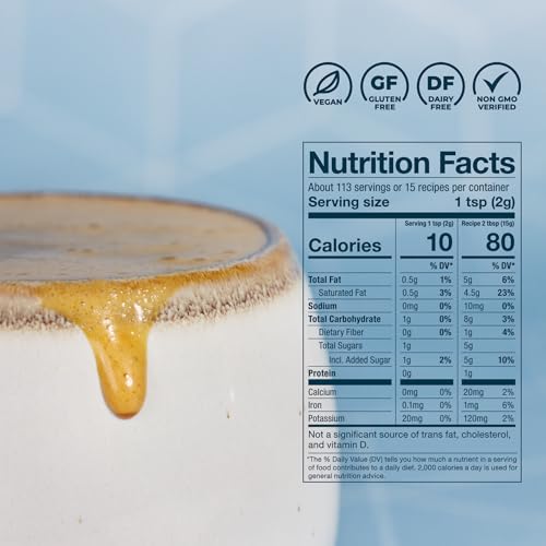 Image of Laird Superfood Non-Dairy Coffee Creamer Mocha, Shelf-Stable Superfood Non-Dairy Powder Creamer, Gluten Free, Non-GMO, Vegan, 16 oz. Bag, Pack of 2