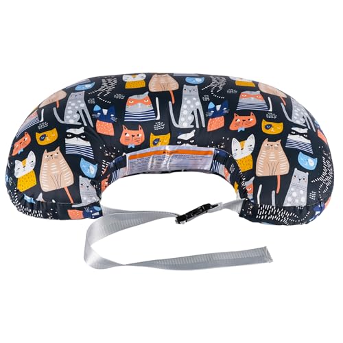 Image of x-vesolje Plus Size Nursing Pillow Wider Support, Breastfeeding Pillow with Adjustable Strap Fit All Body Type, Ergonomic Breast Feeding Pillow, Baby Feeding Pillow for Mom- Max Size /Kitty