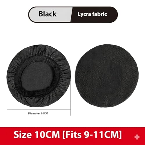 HAOQUOOU 2 Pairs Headphone Earpad Covers，Replacement Earpads Cushions， Headphone Sweat Covers Washable and Stretchable Ear Pads Protectors for Gym Libraries, Studying Gaming (9-11 cm) - Thumbnail 3