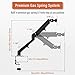 immagine 5PUTORSEN® Supporto Monitor Braccio per Monitor PC - Premium Acciaio Supporto da Tavolo a Braccio Singolo Altezza Regolabile (Assistenza Gas) per Schermi da 17 a 27 Pollici, VESA 75/100mm Peso 2-6,5 kg