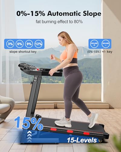 Folding Treadmill with Auto Incline