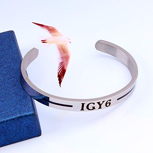 Detailed IGY6 Cuff Bracelet Thin Blue Line Bracelet Police Officer Support Gift (cuff)3