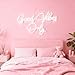THIIXDAI Good Vibes Only Neon Sign for Wall Decor, USB Powered with Adjustable Brightness, LED Lights for Bedroom, Party, Bar, Salon-Best Gifts for Birthday, Christmas (White)