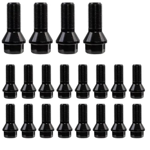 Tornillos de rueda para BMW E70 F20 pack de 20 pernos de acero negro 36136781151
