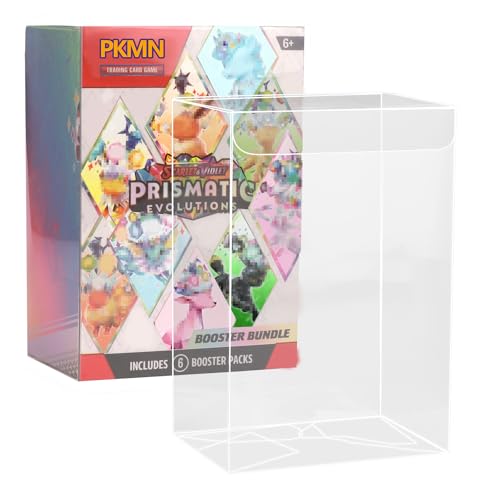 PKMN TCG Booster Bundle Case - 12 Pack | 0.5mm Rigid PET Protector , Dust-Proof & Crush-Resistant with UV Blocking Clear Display(Box Not Included)