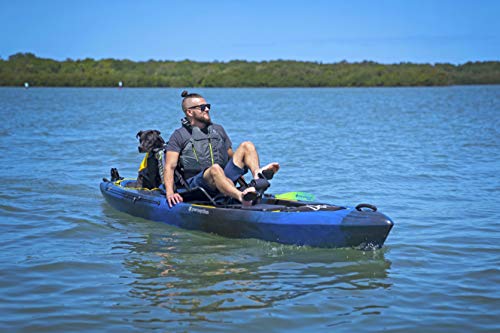 Image of Perception Pescador Pilot | Sit on Top Fishing Kayak with Pedal Drive | Adjustable Lawn Chair Seat and Tackle Storage Areas