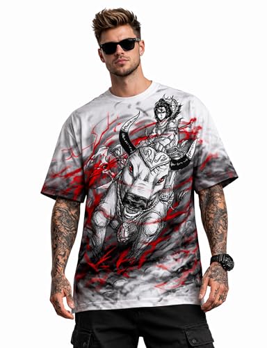 Image of Shiva, Krishna, Hanuman, Kali, Ram and Ravana, Ramayan, Bagavath Githa, Buddha Religious, Spiritual, Hindu Gods T-Shirts