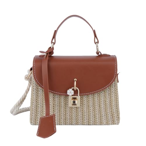 Purses For Women Vacation Handbag, Beach Straw Purse Crossbody Bag Fashion Summer Woven Shoulder Beach Bag - Main Image