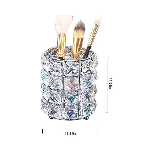 1 STÃœCKE Kristall Halter fÃ¼r Make-up Pinsel, Make-up Veranstalter, Kristall Make-Up Pinsel Stift Stifthalter fÃ¼r Home Office Deco 9 9 10 cm