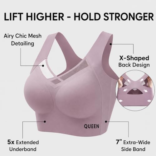 ENCURKUS Women's Posture Corrector Bra Full Coverage Bras with Back Support - image 4