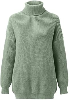Wollen truien voor dames gebreide trui basic effen casual tops met lange mouwen, P K, L