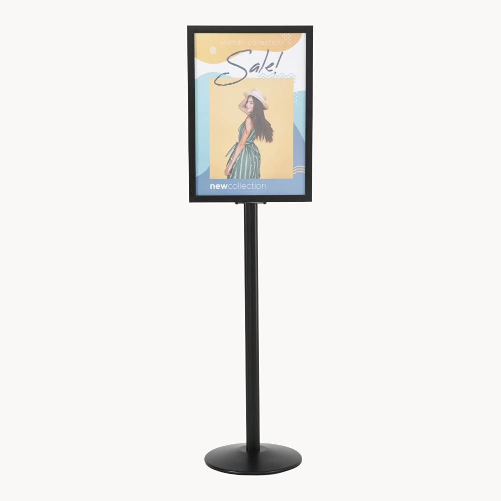 Soporte para carteles en formato DIN A1/A2 (negro, DIN A2)